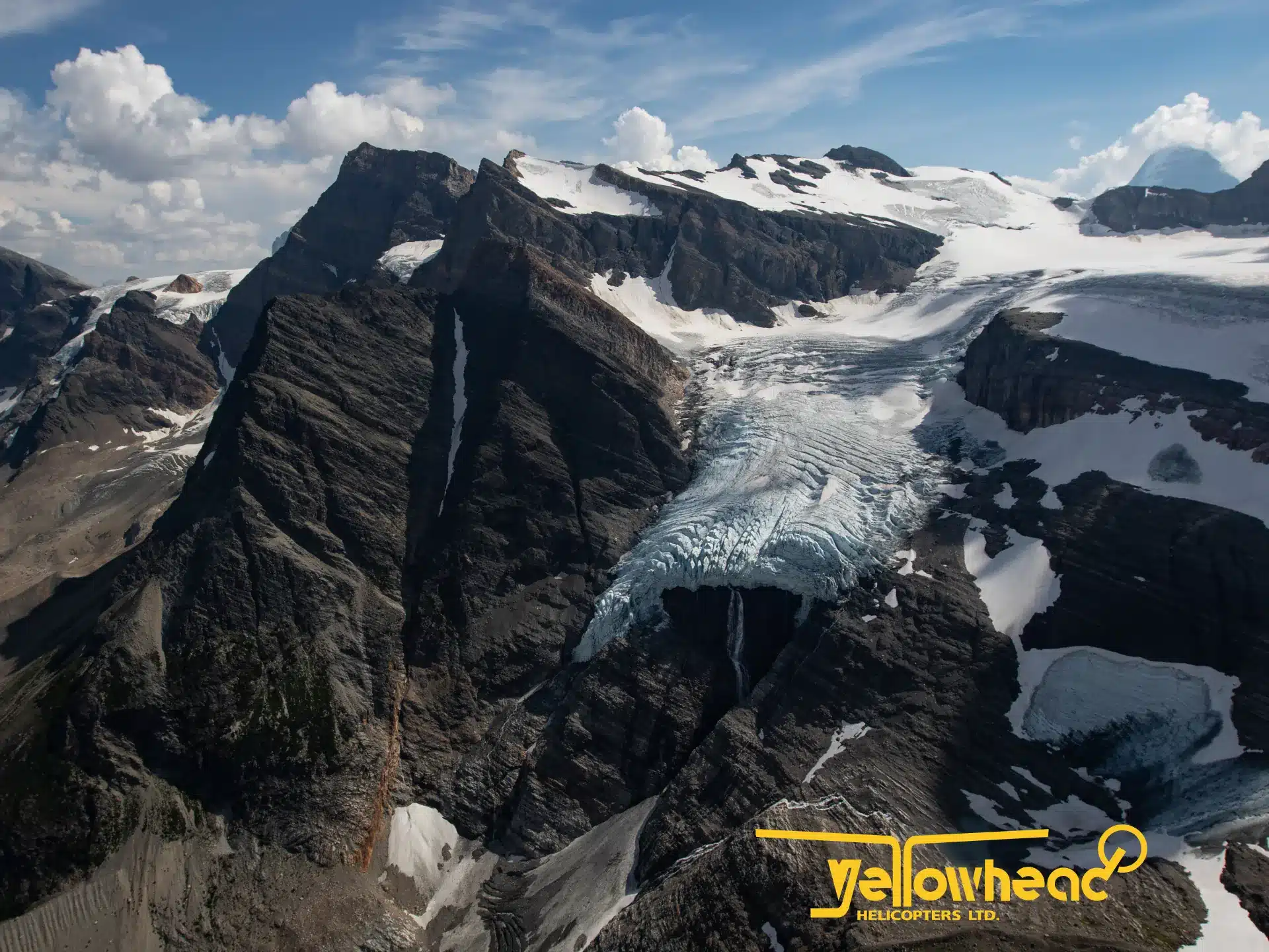 Photo of glacier in the Rocky Mountains near Valemount BC