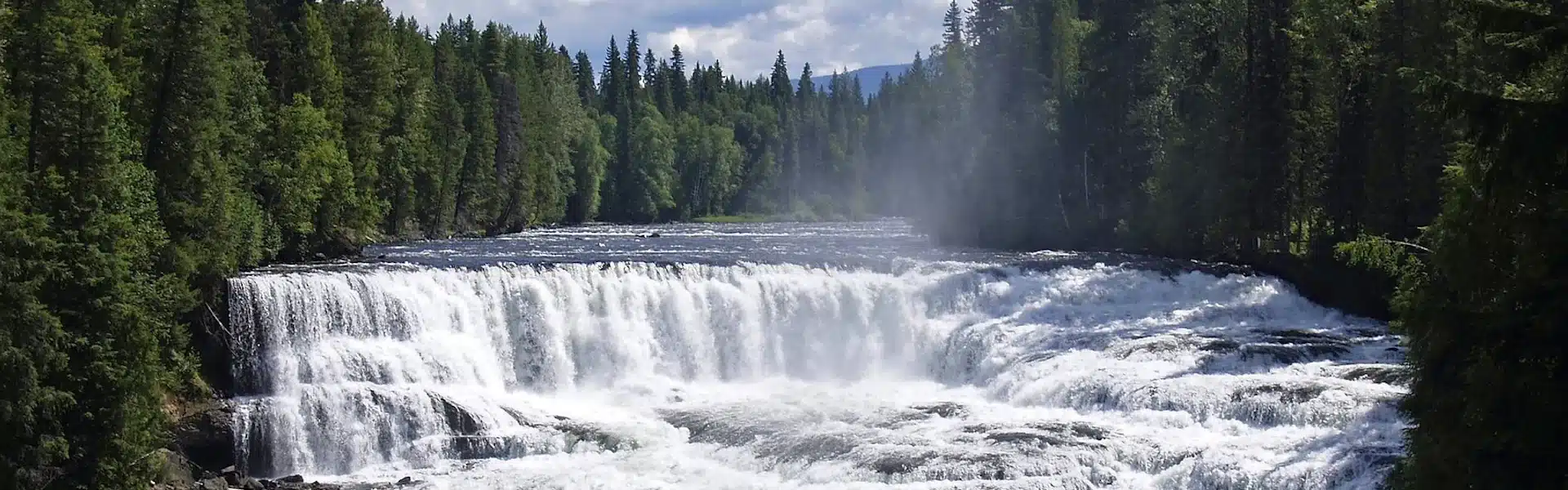 Photo of Dawson Falls in Wells Grey Park BC