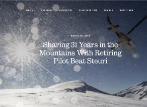 Article profile Beat Steuri heliski pilot
