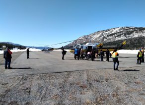 helicopter services airport Dease Lake BC