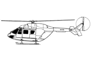 YHL BK117 B2 helicopter Yellowhead