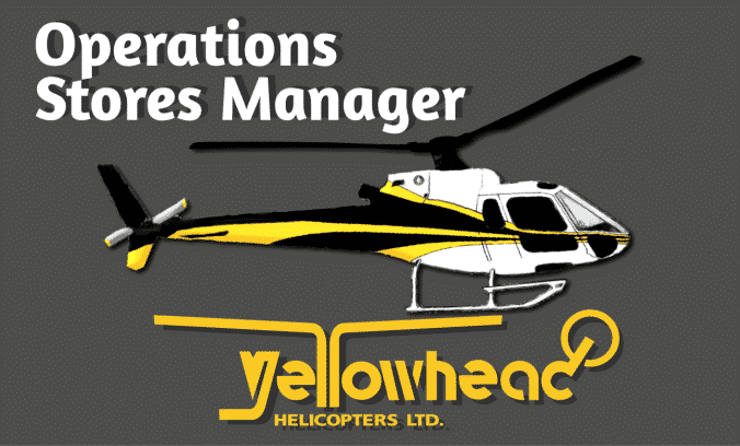 Yellowhead Helicopters stores manager job