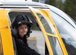 tour pilot Sofie Valemount Mount Robson