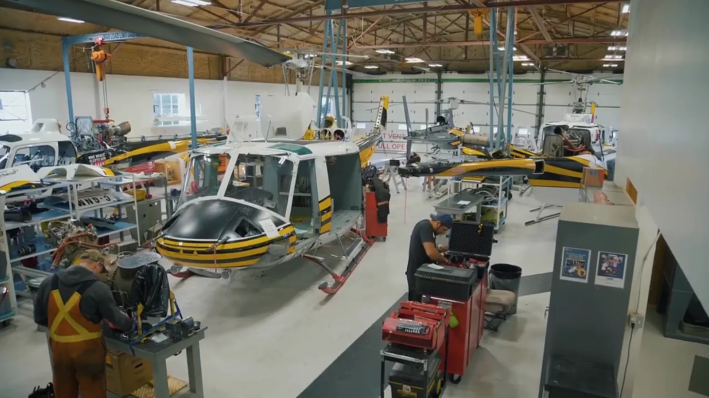 Photo of Prince George helicopter maintenance hangar