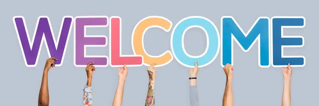 Welcome Karen Armstrong 6 Welcome sign for new staff members