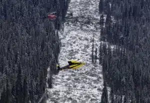 Bell 212s heli-logging in northern BC