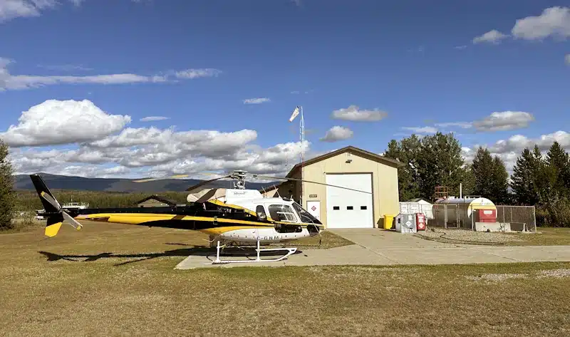 Photo of the grounds around Mackenzie base hangar